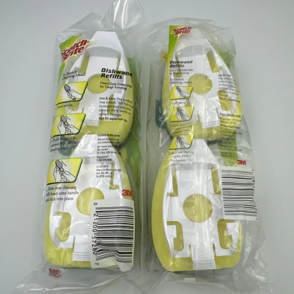 Scotch Brite Heavy Duty Dishwand 2 Refills 2 Pack 4‎ Refills in total